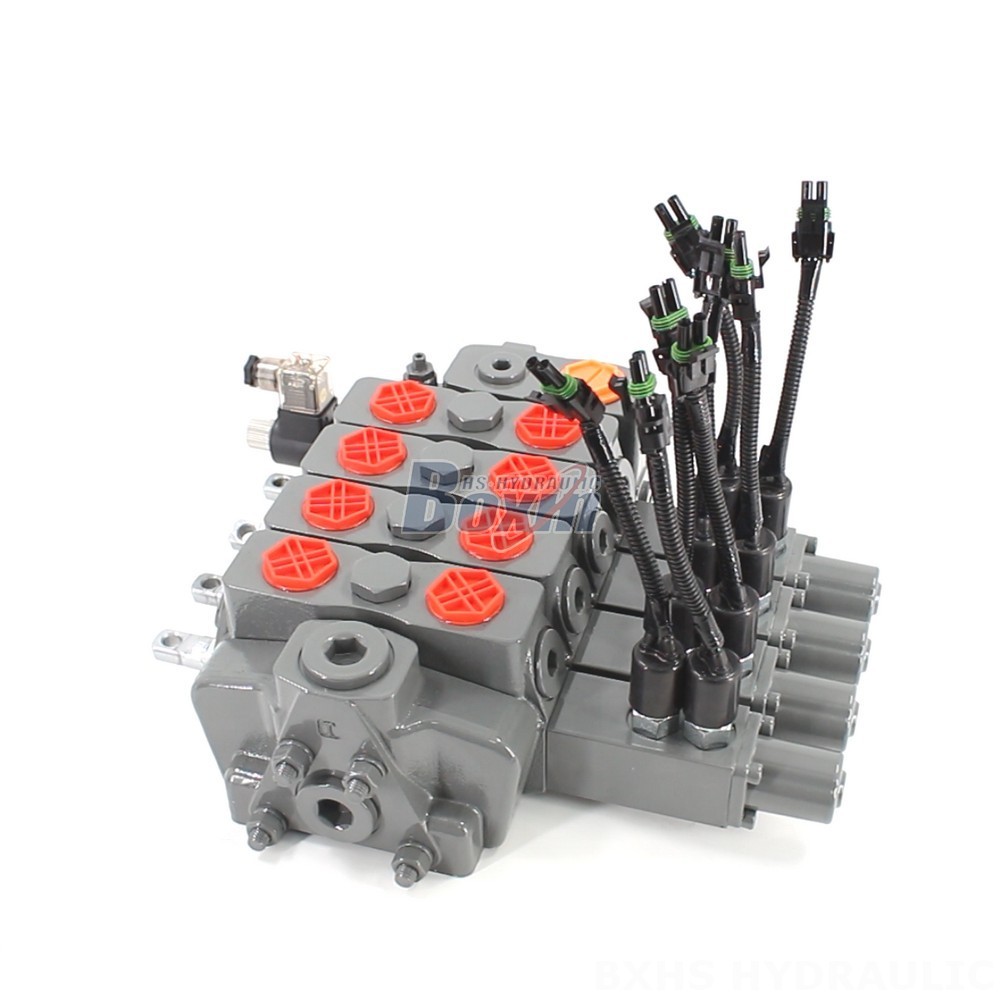 HSDLS180 Electric Unloading Valve: 4-Spool Sectional Directional Valve main image